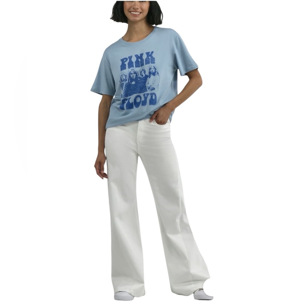 NWT Pink Floyd Graphic Tee Light Blue Size Large